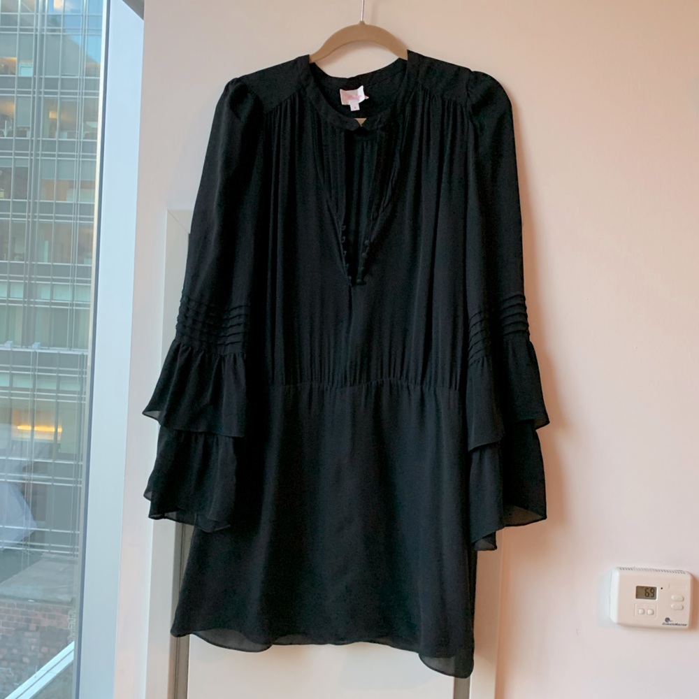 Parker Double Flared Sleeve Dress M minidress